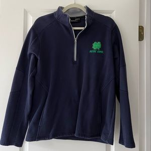 Notre Dame Quarter Zip Sweatshirt